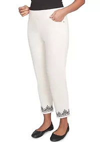 Women's Natural Instinct Medallion Cuff Ankle Pants