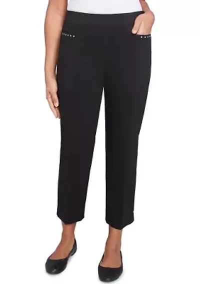 Petite Natural Instinct Embellished Allure Ankle Pants