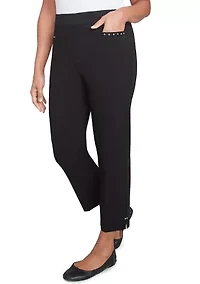 Petite Natural Instinct Embellished Allure Ankle Pants