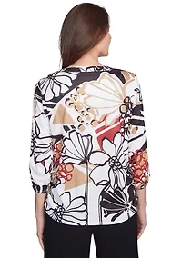 Petite Natural Instinct Bold Floral Top
