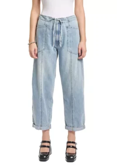Women's Villa Drawstring Barrel Leg Jeans