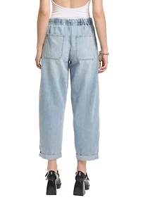 Women's Villa Drawstring Barrel Leg Jeans