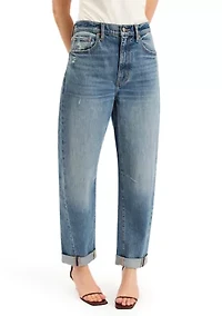 Women's Venice Cuffed Barrel Jeans