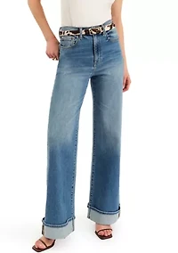 Women's Far Out High Rise Wide Leg Jeans