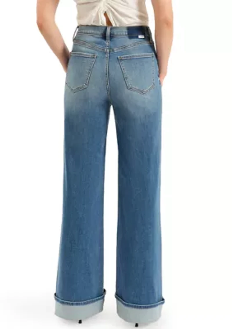 Women's Far Out High Rise Wide Leg Jeans