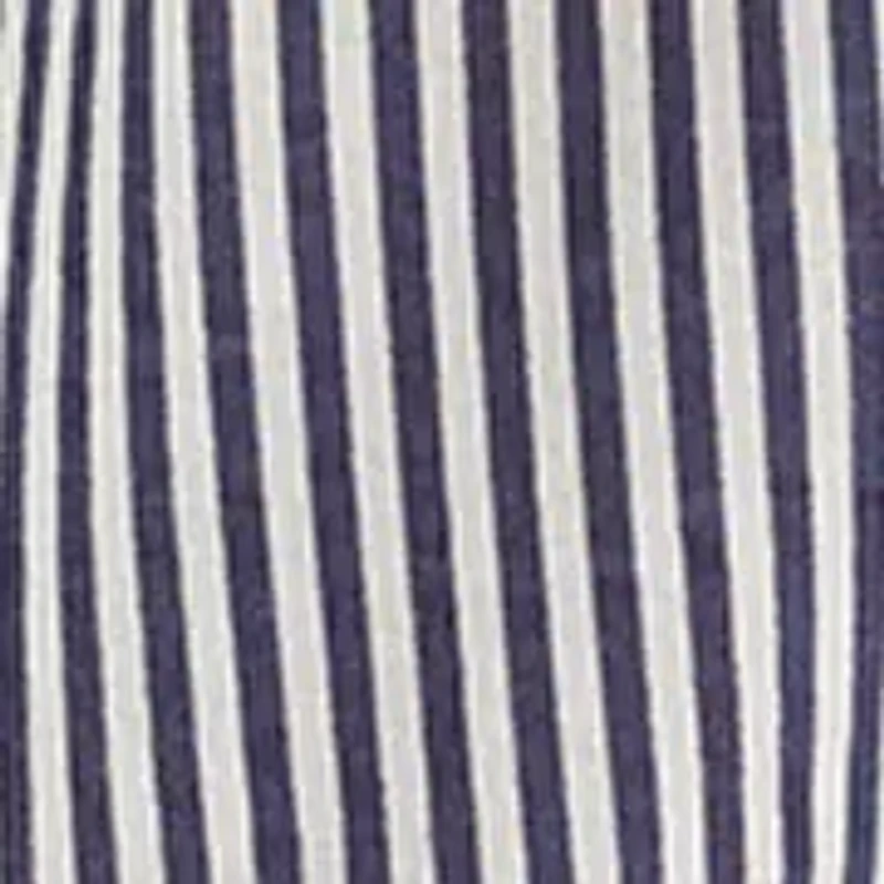 Women's Striped Long Roll-Tab Sleeve Shirt