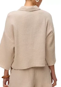 Women's Cropped Shirt