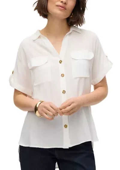 Women's Roll-Tab Sleeve Shirt