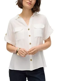 Women's Roll-Tab Sleeve Shirt