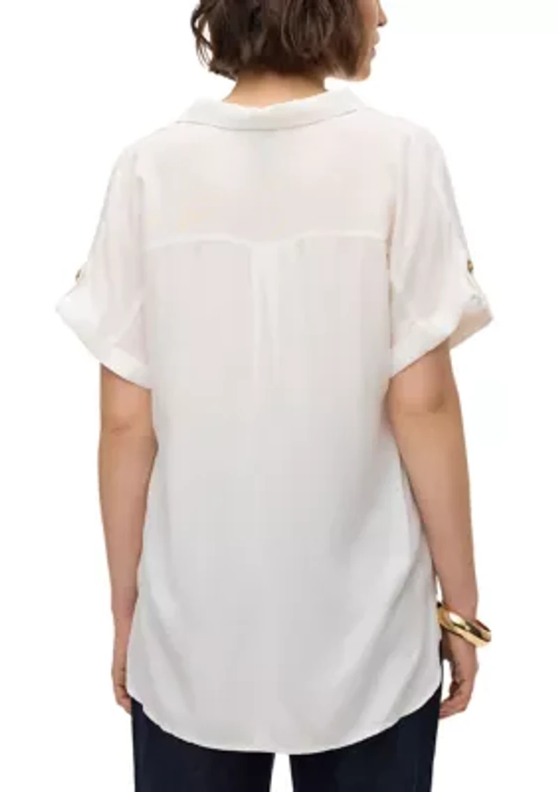 Women's Roll-Tab Sleeve Shirt