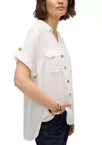 Women's Roll-Tab Sleeve Shirt