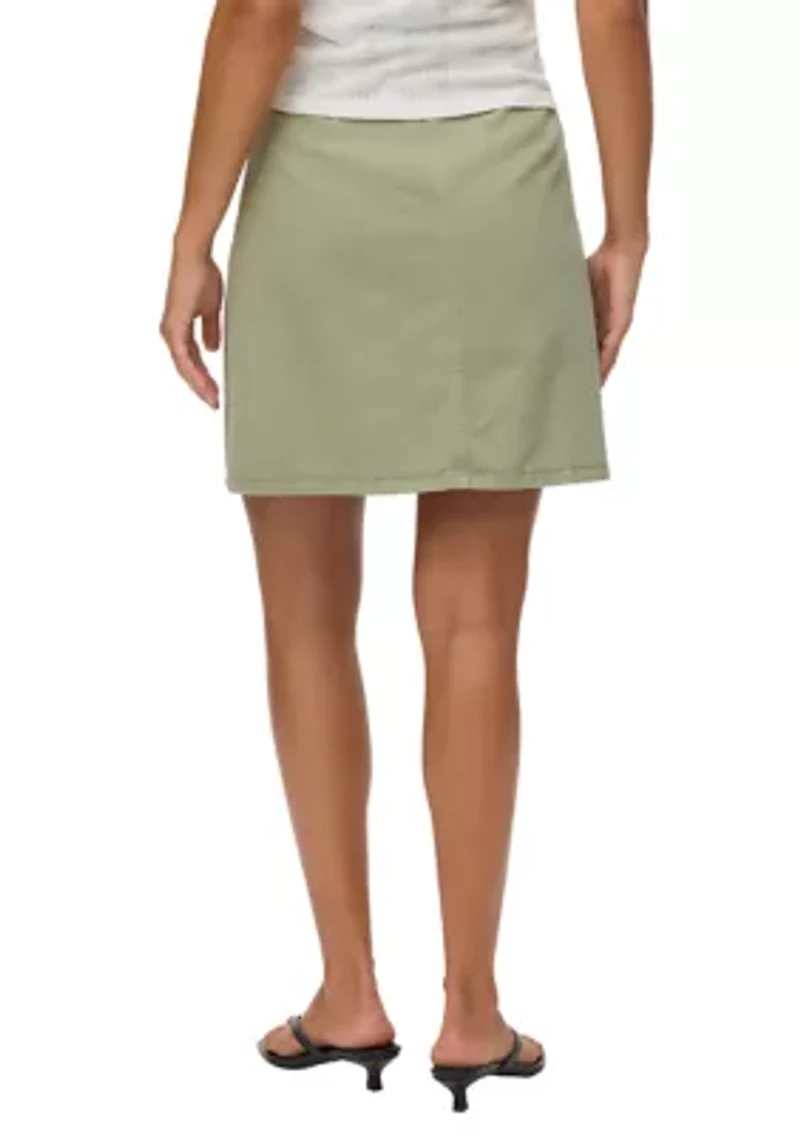 Women's Short Denim Wrap Skirt