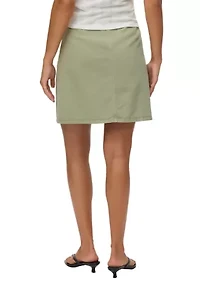 Women's Short Denim Wrap Skirt