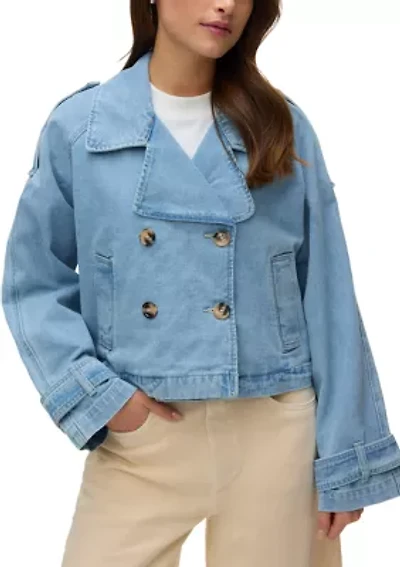 Women's Long Sleeve Trenchcoat Jacket