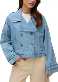 Women's Long Sleeve Trenchcoat Jacket