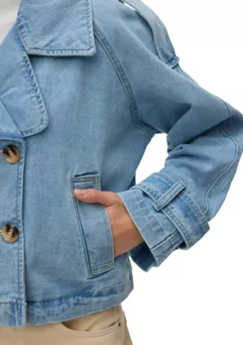 Women's Long Sleeve Trenchcoat Jacket