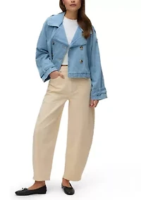 Women's Long Sleeve Trenchcoat Jacket