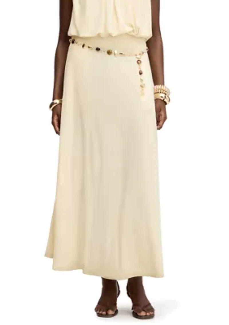 Women's Gathered Maxi Skirt