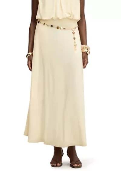 Women's Gathered Maxi Skirt