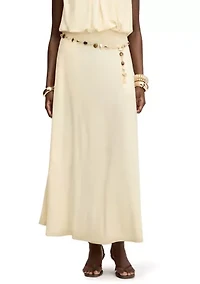 Women's Gathered Maxi Skirt