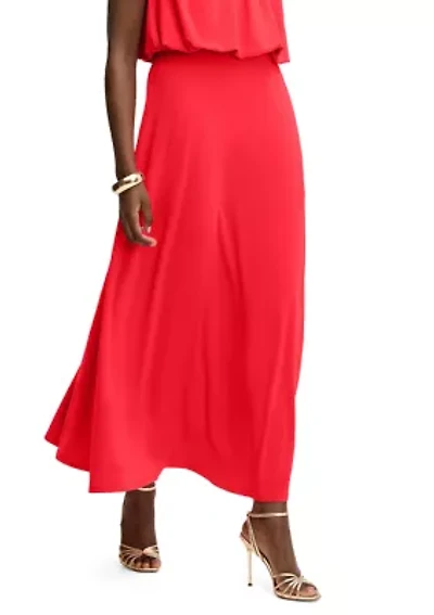 Women's Gathered Maxi Skirt