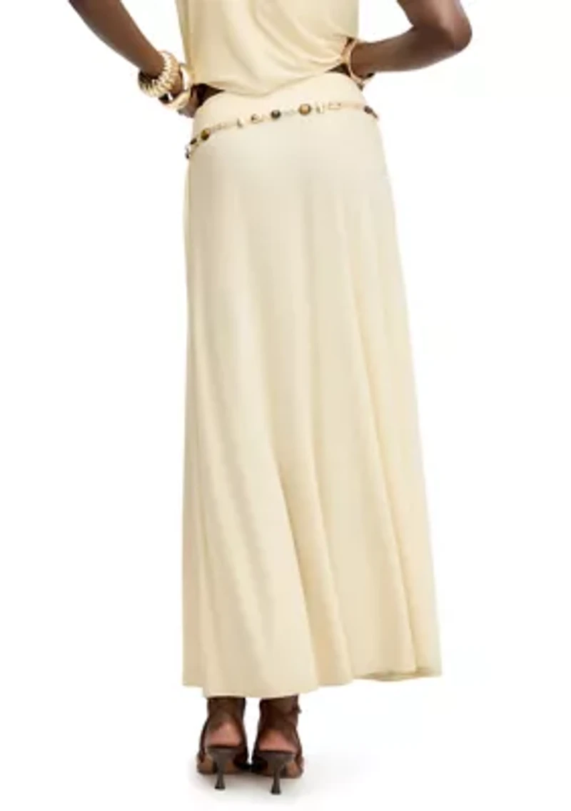 Women's Gathered Maxi Skirt