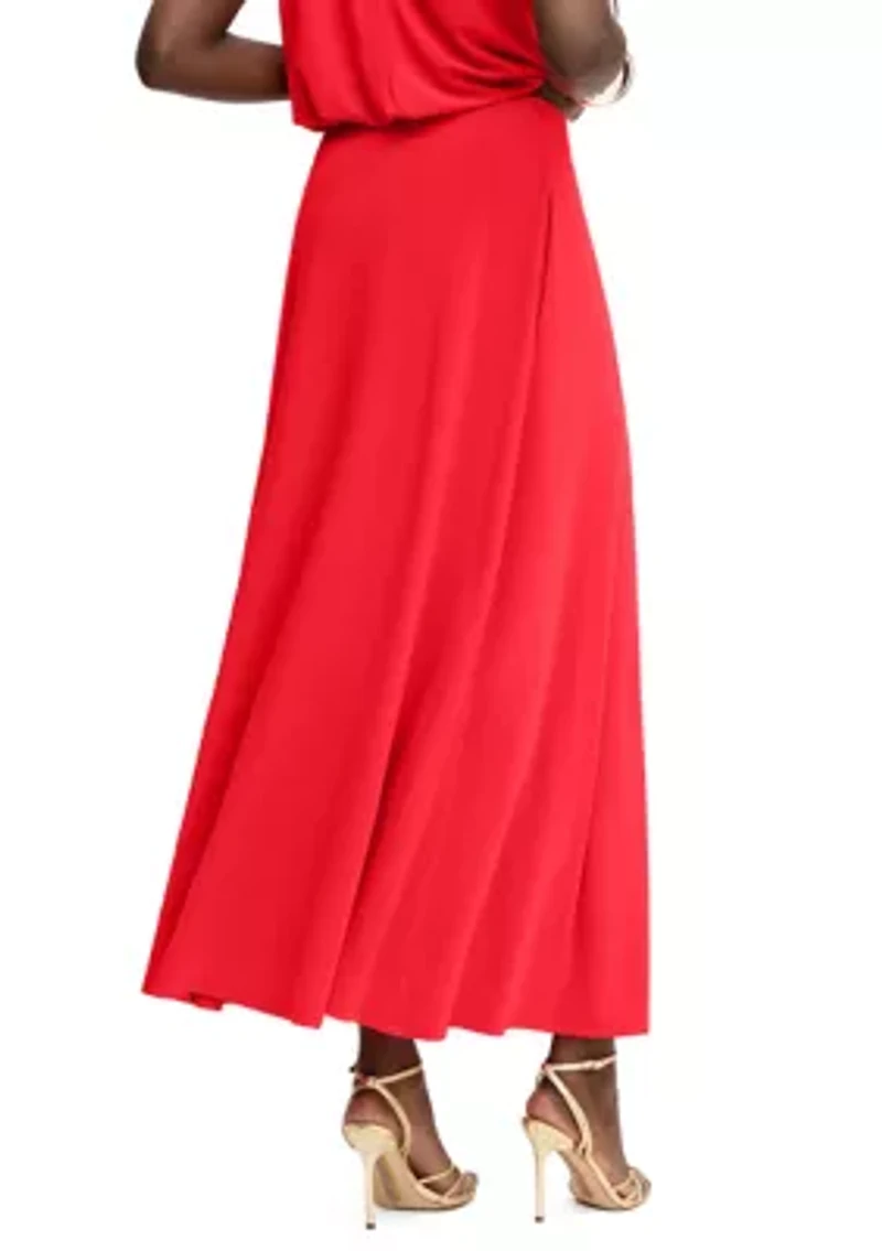 Women's Gathered Maxi Skirt