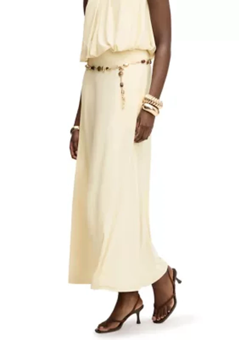 Women's Gathered Maxi Skirt