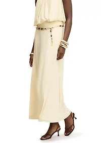 Women's Gathered Maxi Skirt