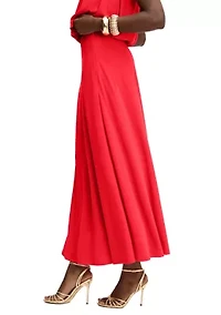 Women's Gathered Maxi Skirt