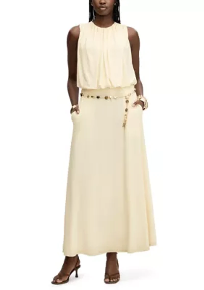 Women's Gathered Maxi Skirt