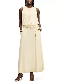 Women's Gathered Maxi Skirt