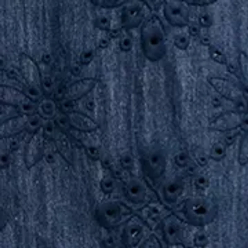Women's Denim Eyelet Dress