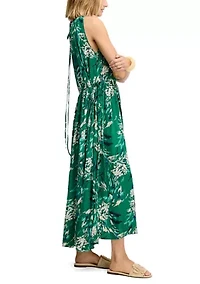 Women's Side Tie Maxi Dress