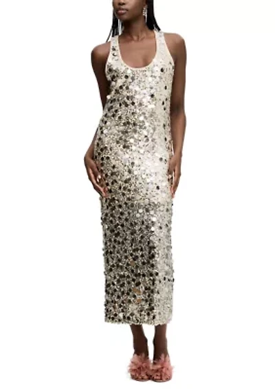 Women's Mesh Sequin Tank Dress