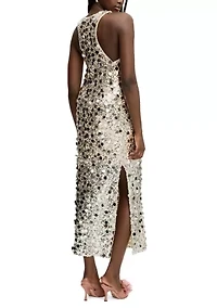 Women's Mesh Sequin Tank Dress