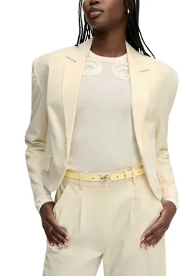 Women's Cropped Elastic Blazer