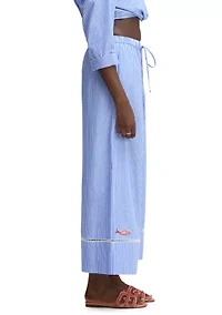 Women's Drawstring Wide Leg Pants
