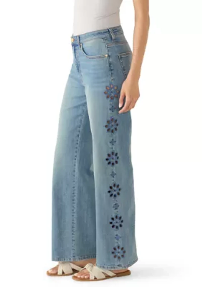 Women's Chop Out Wide Leg Pants