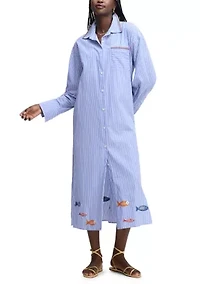 Women's Oversized Button Down Shirtdress