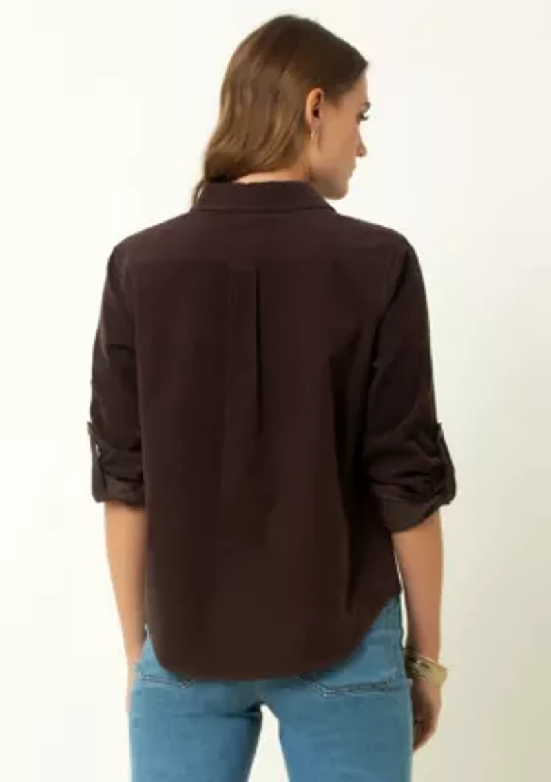 Corduroy Button-Up Shirt