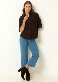 Corduroy Button-Up Shirt