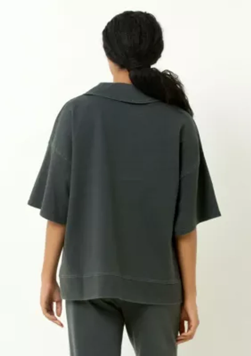 Oversized Half Zip Sweatshirt