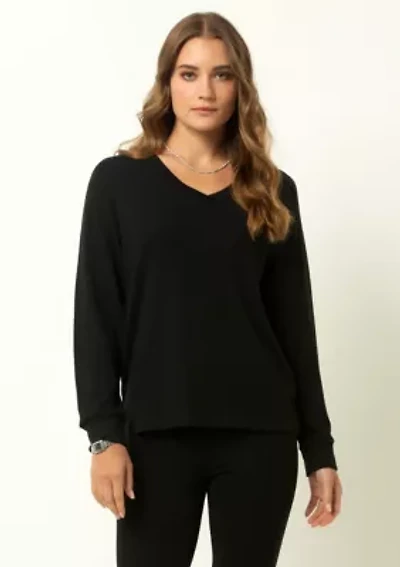 Classic Ribbed V-Neck Sweater