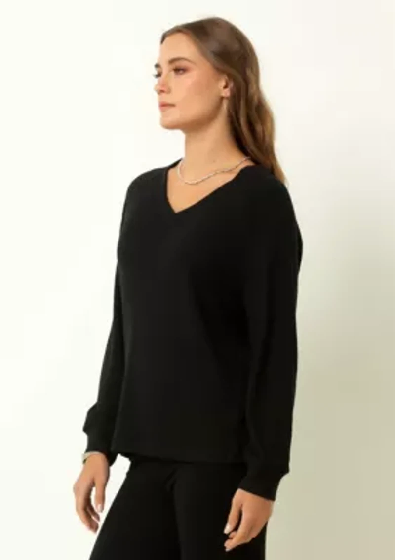 Classic Ribbed V-Neck Sweater