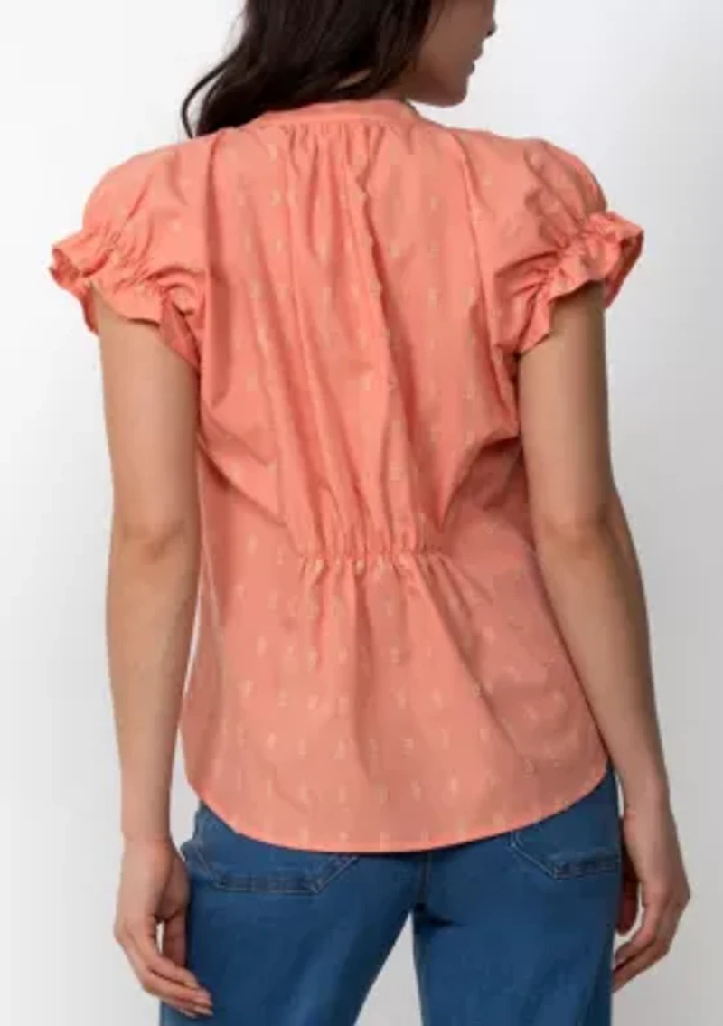 Cotton Peasant Blouse
