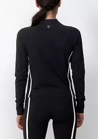 Active Full Zip Jacket with Stripe