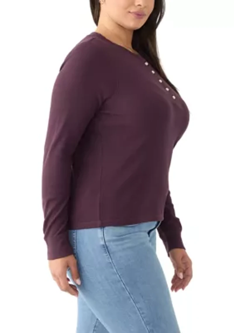 Plus Henley Shirt
