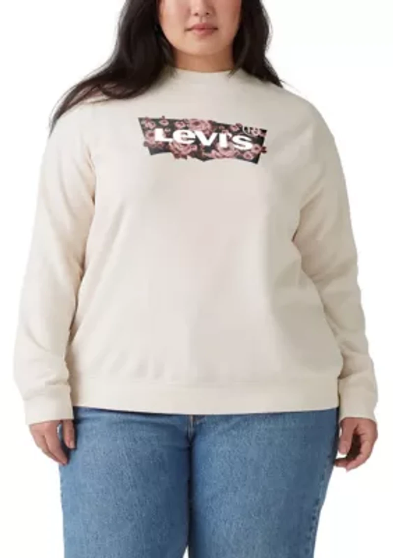Plus Rose-Filled Logo Graphic T-Shirt