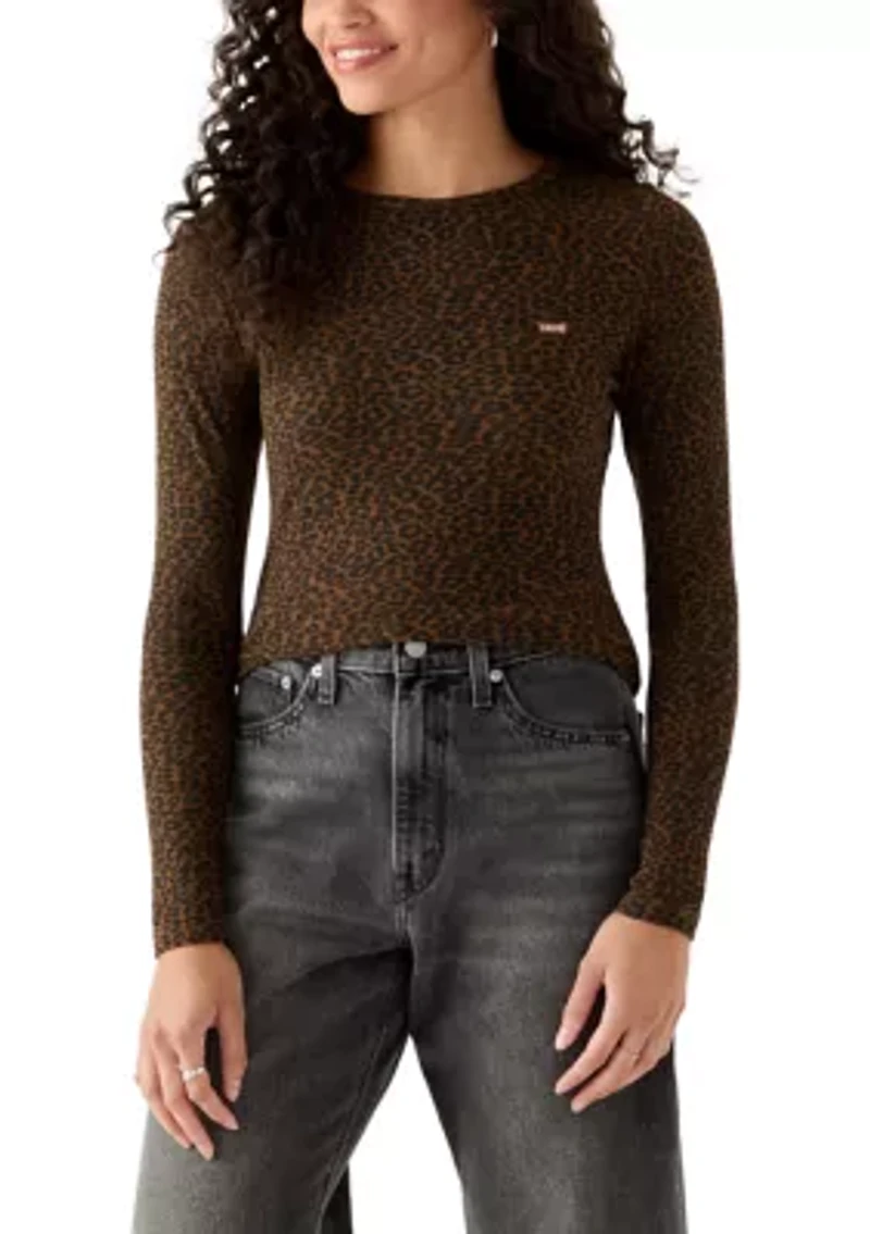 Cheetah Print Hayes Long Sleeve T-Shirt